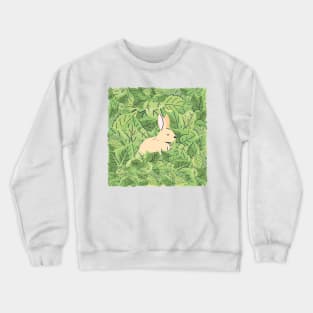 Rabbit in Leaves Crewneck Sweatshirt